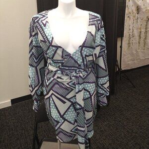 Deep V Neck dress with belt